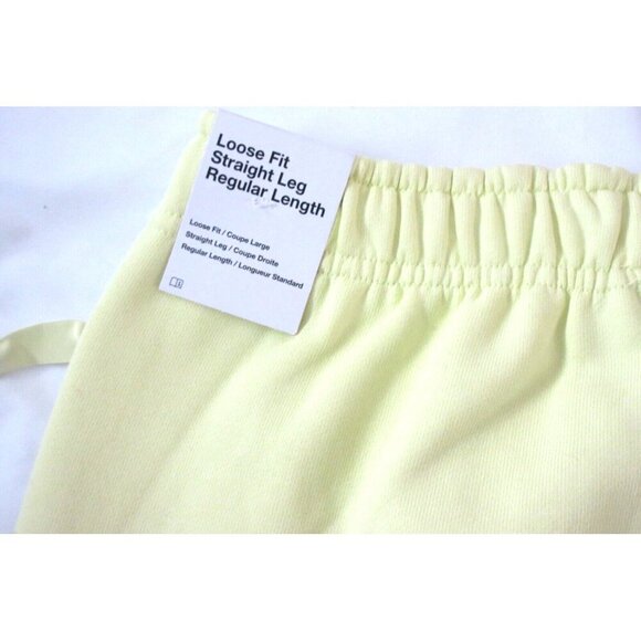 Nike Men's Solo Swoosh Fleece Lined Heavy Jogger pants Luminous Green White NWT - Picture 4 of 5